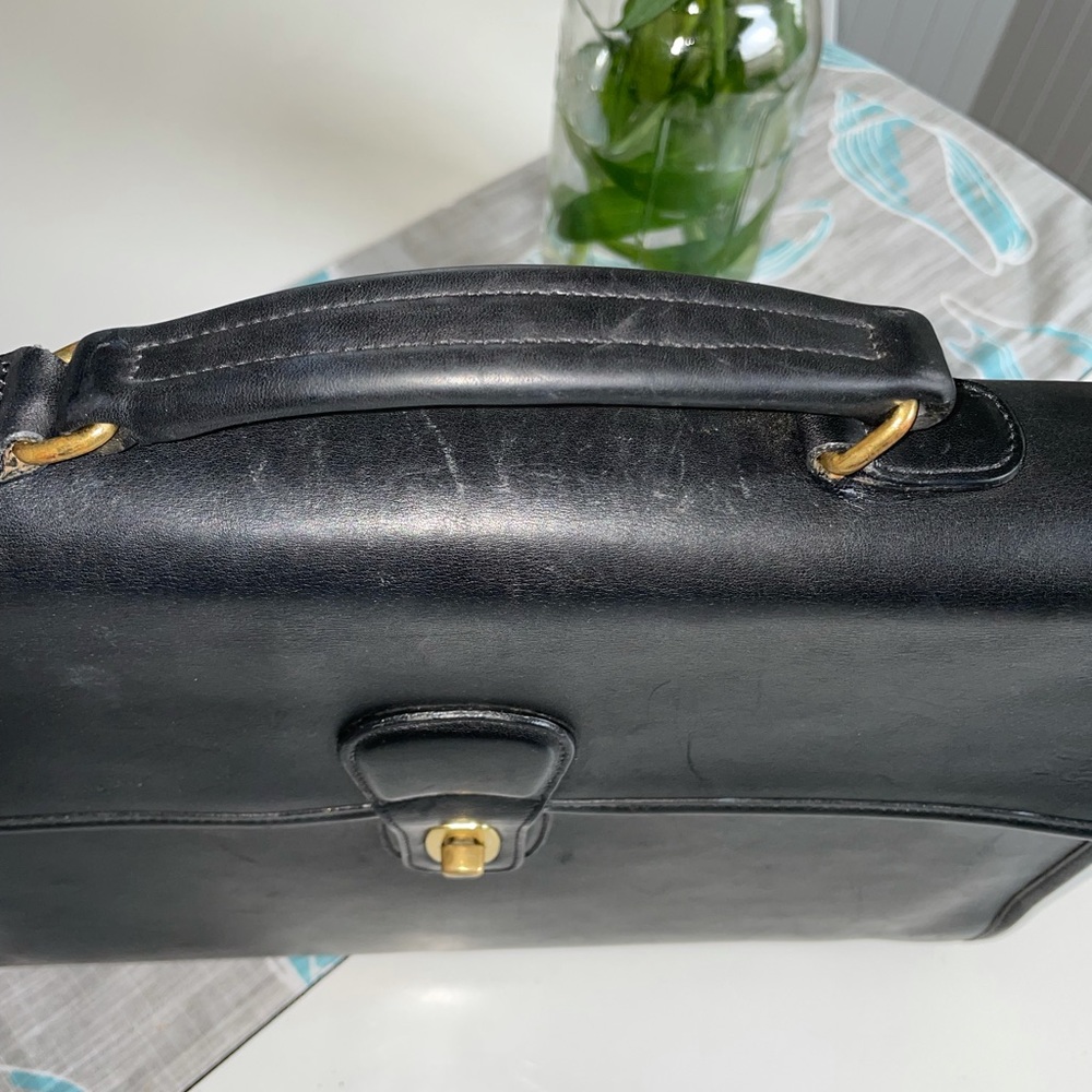 Coach Fold-Over Briefcase Made in Italy - Picture 4 of 13